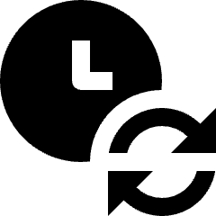 Clock Sync Icon from Nova Solid Set