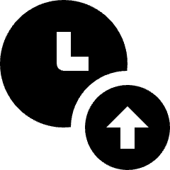 Clock Upload Icon from Nova Solid Set