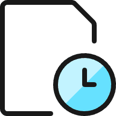 Time Clock File Icon from Ultimate Colors Set