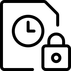 Time Clock File Lock Icon from Ultimate Light Set
