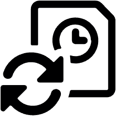 Time Clock File Refresh Icon from Ultimate Bold Set