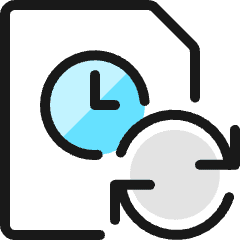 Time Clock File Refresh Icon from Ultimate Colors Set