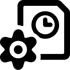 Time Clock File Setting Icon from Ultimate Bold Set