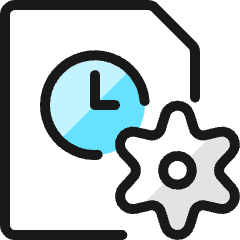 Time Clock File Setting Icon from Ultimate Colors Set