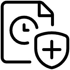 Time Clock File Shield Icon from Ultimate Light Set