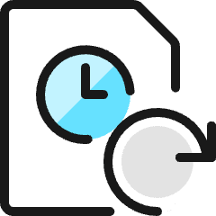 Time Clock File Sync Icon from Ultimate Colors Set