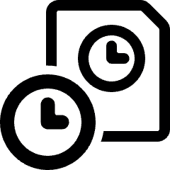Time Clock File Timer Icon from Ultimate Bold Set