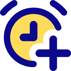 Add Alert Clock Icon from Core Pop Set