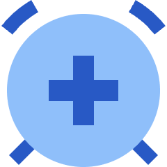 Add Alert Clock Icon from Sharp Flat Set