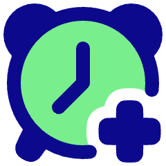 Add Alert Clock Icon from Plump Pop Set