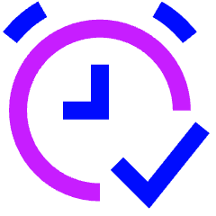 Alarm Check On Icon from Sharp Neon Set