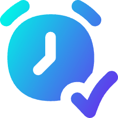 Alarm Check On Icon from Flex Gradient Set