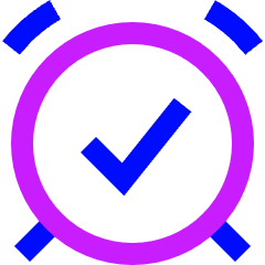 Alarm Check On Icon from Sharp Neon Set