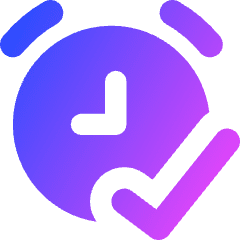 Alarm Check On Icon from Core Gradient Set