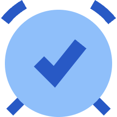 Alarm Check On Icon from Sharp Flat Set