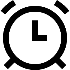 Alarm Clock 2 Icon from Sharp Line Set