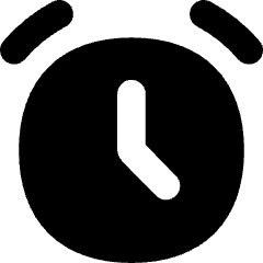 Alarm Clock Icon from Flex Solid Set