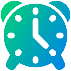 Alarm Clock Icon from Plump Gradient Set