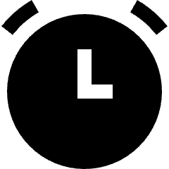 Alarm Clock Icon from Sharp Solid Set