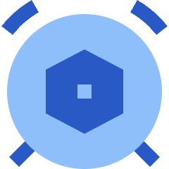 Alarm Clock Setting Bolt Nut Icon from Sharp Flat Set