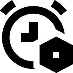Alarm Clock Setting Bolt Nut Icon from Sharp Remix Set