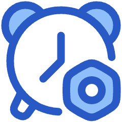 Alarm Clock Setting Bolt Nut Icon from Plump Duo Set