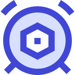 Alarm Clock Setting Bolt Nut Icon from Sharp Duo Set