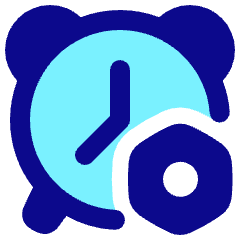 Alarm Clock Setting Bolt Nut Icon from Plump Pop Set