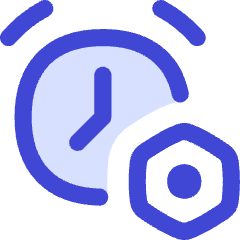 Alarm Clock Setting Bolt Nut Icon from Flex Duo Set