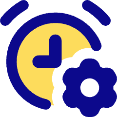 Alarm Clock Setting Gear Icon from Core Pop Set