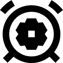 Alarm Clock Setting Gear Icon from Sharp Remix Set