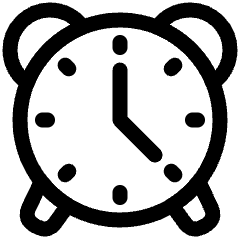 Alarm Clock Icon from Plump Line Set