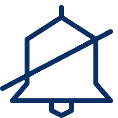 Alarm Mute Icon from Cyber Line Set