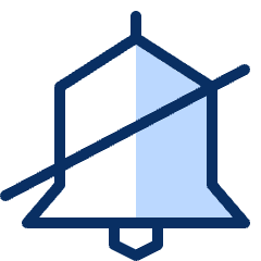 Alarm Mute Icon from Cyber Duotone Set