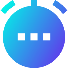 Alarm Settings Options Icon from Sharp Gradient Set
