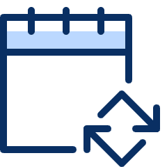 Calendar Refresh Icon from Cyber Duotone Set