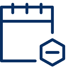 Calendar Subtract Icon from Cyber Line Set