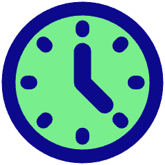 Circle Clock Icon from Plump Pop Set
