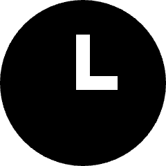 Circle Clock Icon from Sharp Solid Set