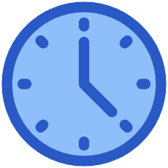 Circle Clock Icon from Plump Duo Set