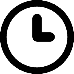 Circle Clock Icon from Core Remix Set