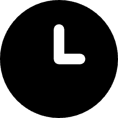 Circle Clock Icon from Core Solid Set