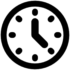 Circle Clock Icon from Plump Remix Set