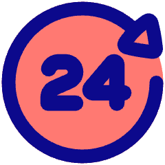 Clock 24 Hours Icon from Plump Pop Set