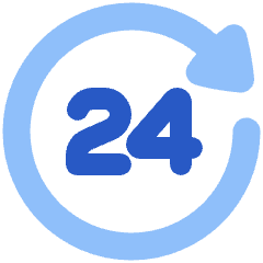 Clock 24 Hours Icon from Plump Flat Set