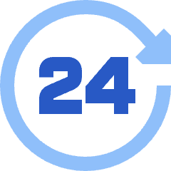 Clock 24 Hours Icon from Sharp Flat Set