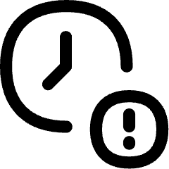 Clock Important Time Icon from Flex Line Set