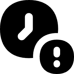 Clock Important Time Icon from Flex Solid Set