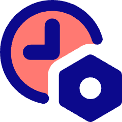 Clock Setting Bolt Nut Icon from Core Pop Set