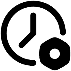 Clock Setting Bolt Nut Icon from Plump Remix Set